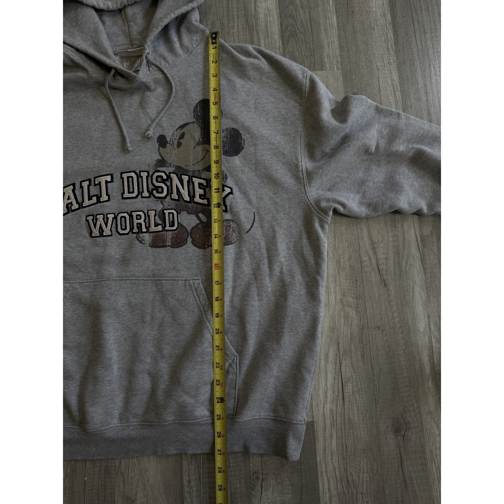 Walt Disney World Men's Large Gray Mickey Mouse Long Sleeve Pullover Hoodie - Picture 8 of 14